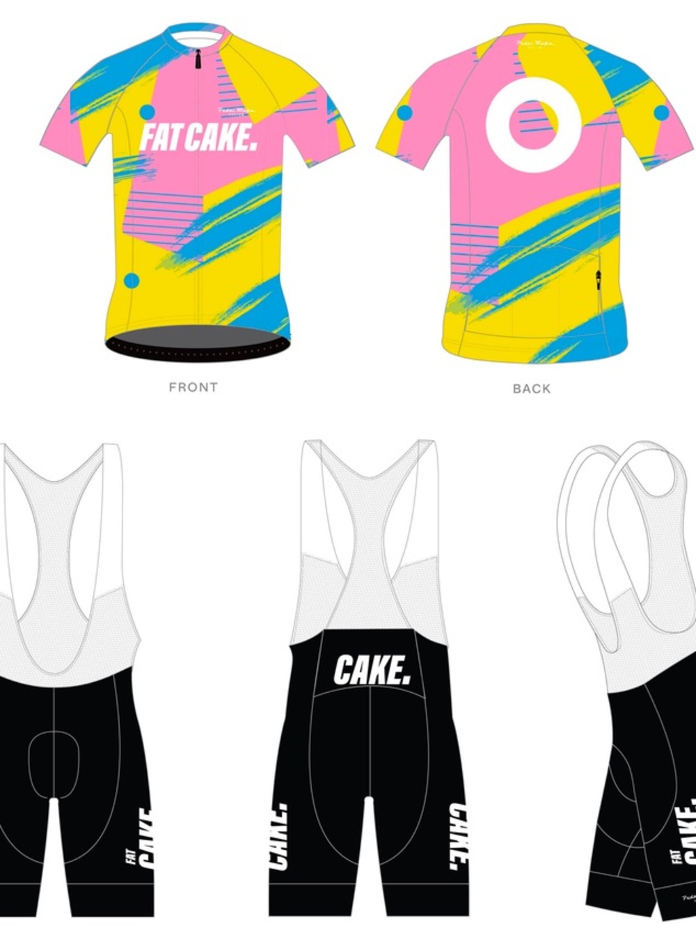 Pedal Mafia x Fat Cake Club Cycling Jersey - Men's Size M (Limited Edition) - Picture 6 of 6